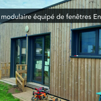 Un bâtiment modulaire équipé de fenêtres pariétodynamiques